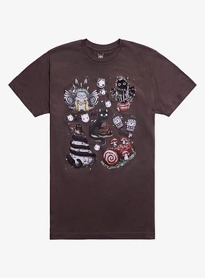 Spooky Christmas Creatures T-Shirt By Guild Of Calamity