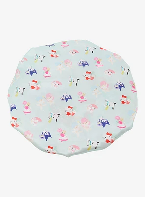 Sanrio Hello Kitty and Friends Floral Allover Print Reversible Satin Bonnet