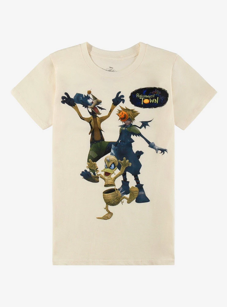 Disney Kingdom Hearts Trio Halloween Town Boyfriend Fit Girls T-Shirt