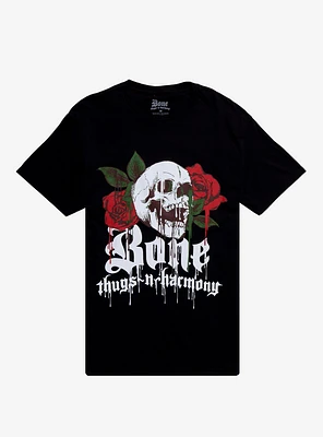 Bone Thugs-N-Harmony Dripping Skull & Roses T-Shirt