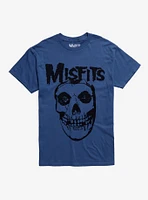 Misfits Fiend Skull Blue T-Shirt