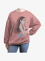 Disney Moana Profile Girls Oversized Sweatshirt