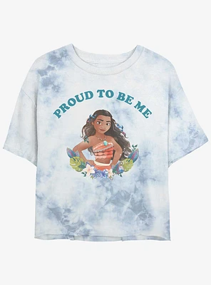 Disney Moana Proud To Be Me Girls Tie-Dye Crop T-Shirt