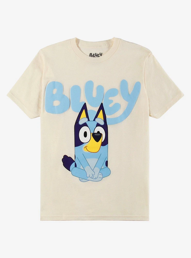 Bluey Sitting Boyfriend Fit Girls T-Shirt