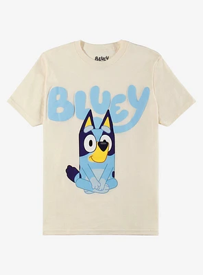 Bluey Sitting Boyfriend Fit Girls T-Shirt