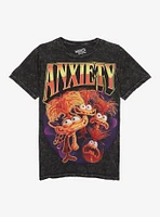 Disney Pixar Inside Out 2 Anxiety Collage Boyfriend Fit Girls T-Shirt