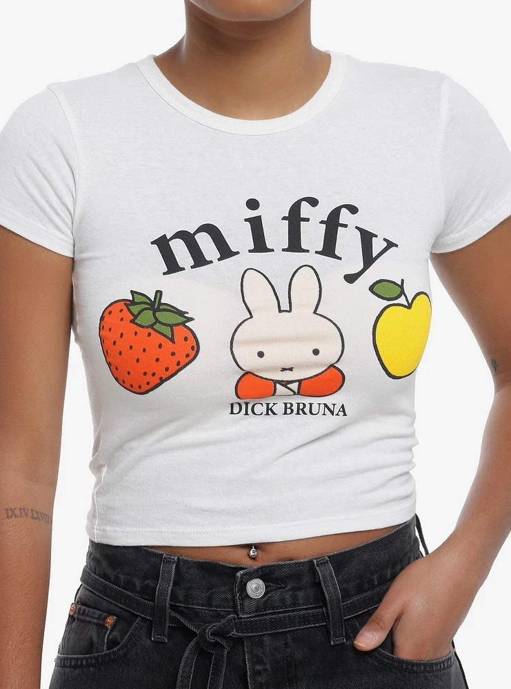 Miffy Strawberry & Apple Girls Baby T-Shirt