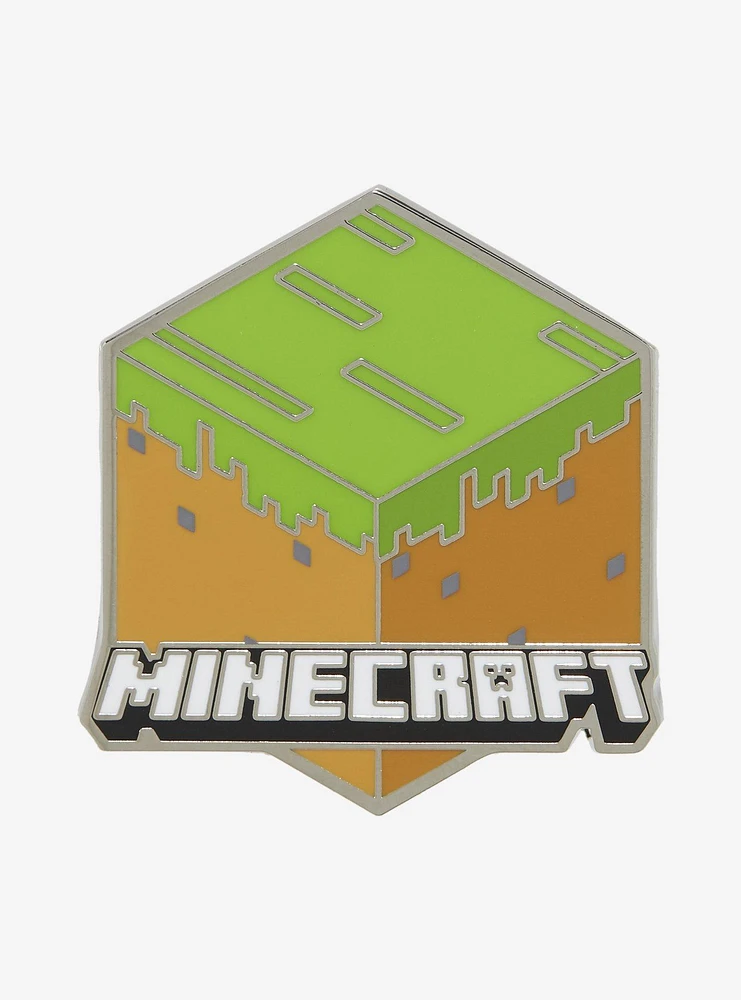 Minecraft Logo Enamel Pin