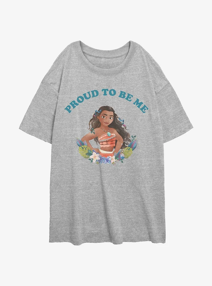 Disney Moana Proud To Be Me Girls Oversized T-Shirt