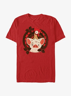 Disney Moana Hei And Pua Circle T-Shirt