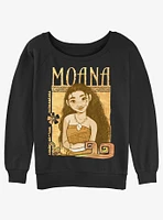 Disney Moana All Smiles Girls Slouchy Sweatshirt