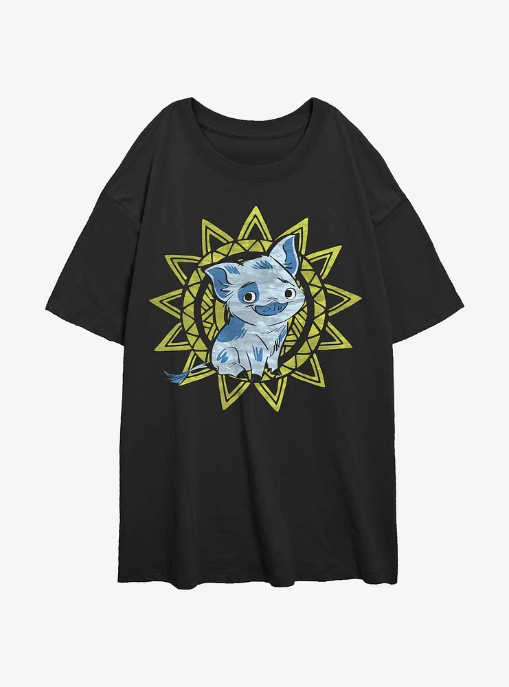 Disney Moana Sunny Pua Girls Oversized T-Shirt