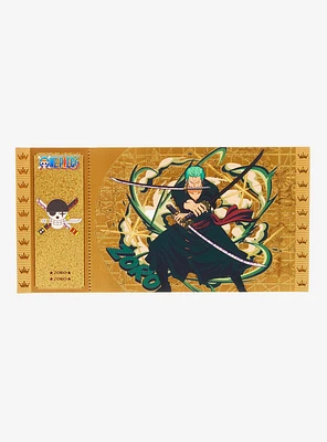 Cartoon Kingdom One Piece Zoro Collectible Golden Ticket