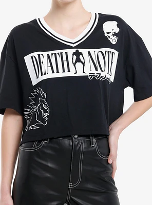 Death Note Varsity Girls Crop T-Shirt