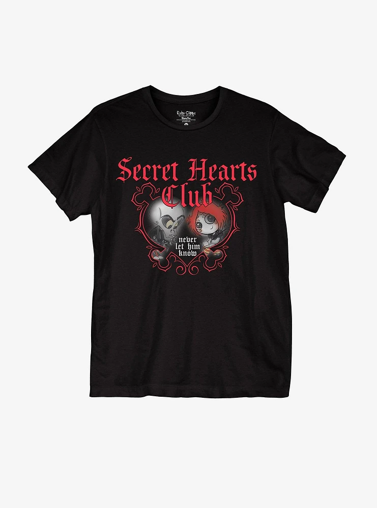 Ruby Gloom Secret Hearts Club Boyfriend Fit Girls T-Shirt