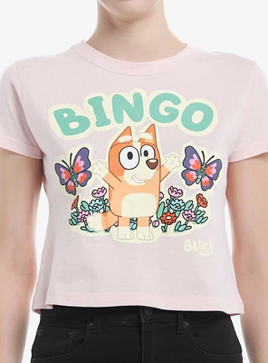 Bluey Bingo Flowers Girls Baby T-Shirt