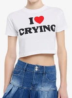 I Heart Crying Girls Baby T-Shirt