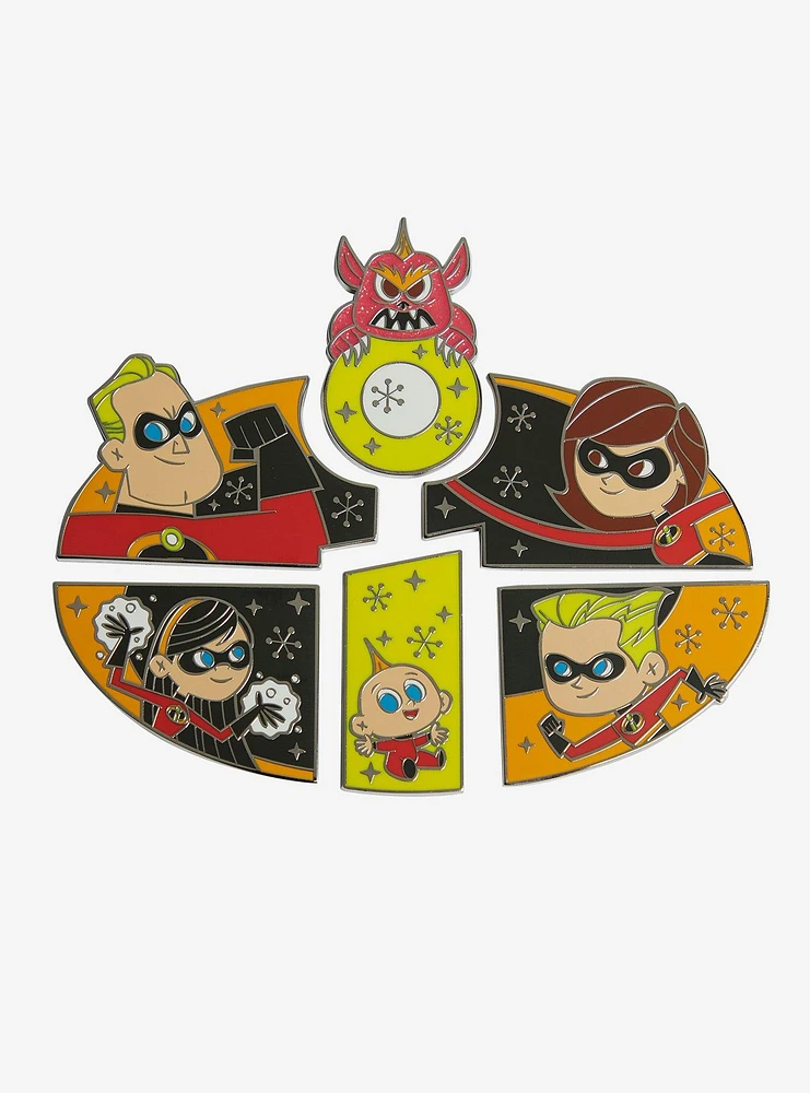 Loungefly Disney Pixar The Incredibles Character Logo Blind Box Enamel Pin