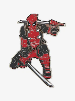 Marvel Deadpool Katana Pose Enamel Pin