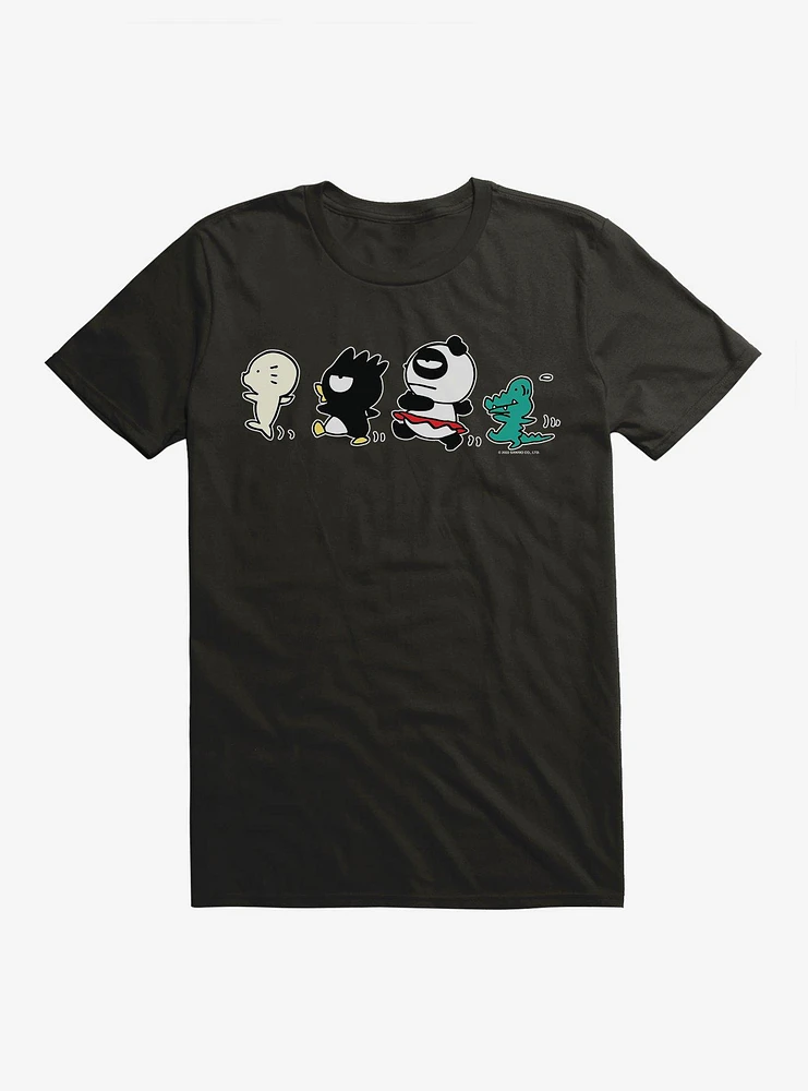 Badtz Maru With Pandaba, HanaMaru, Pochi March T-Shirt