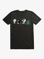 Badtz Maru With Pandaba, HanaMaru, Pochi March T-Shirt