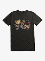 Aggretsuko Metal Gig Stickers T-Shirt