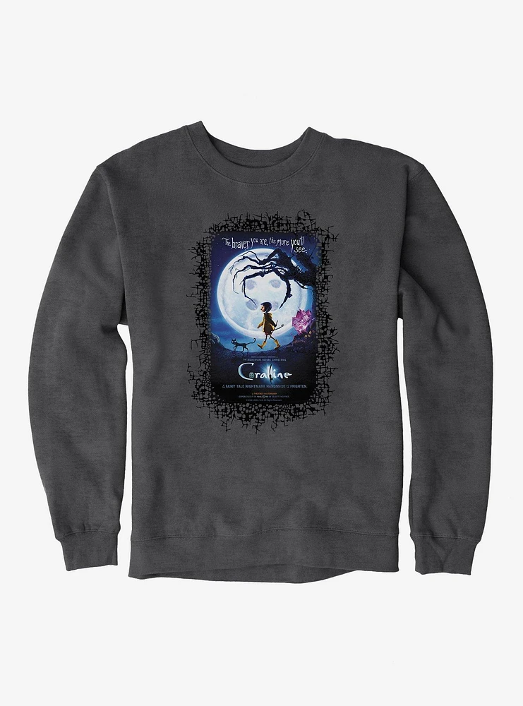 Coraline Moon Silhouette Poster Sweatshirt