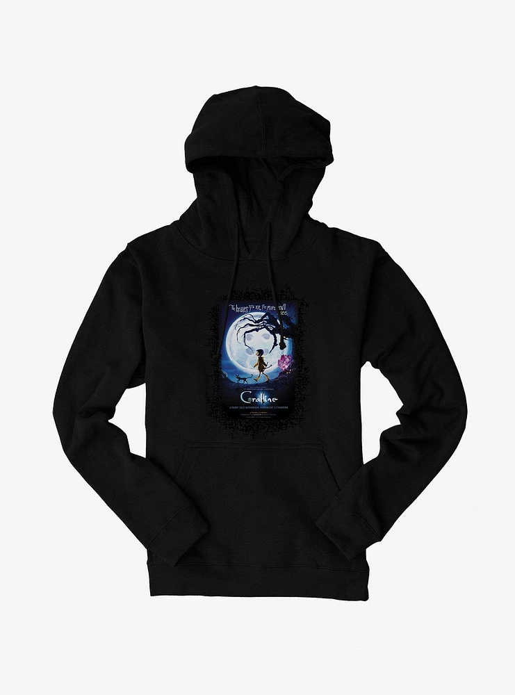 Coraline Moon Silhouette Poster Hoodie