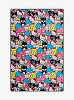 Hello Kitty And Friends Allover Print Throw Blanket