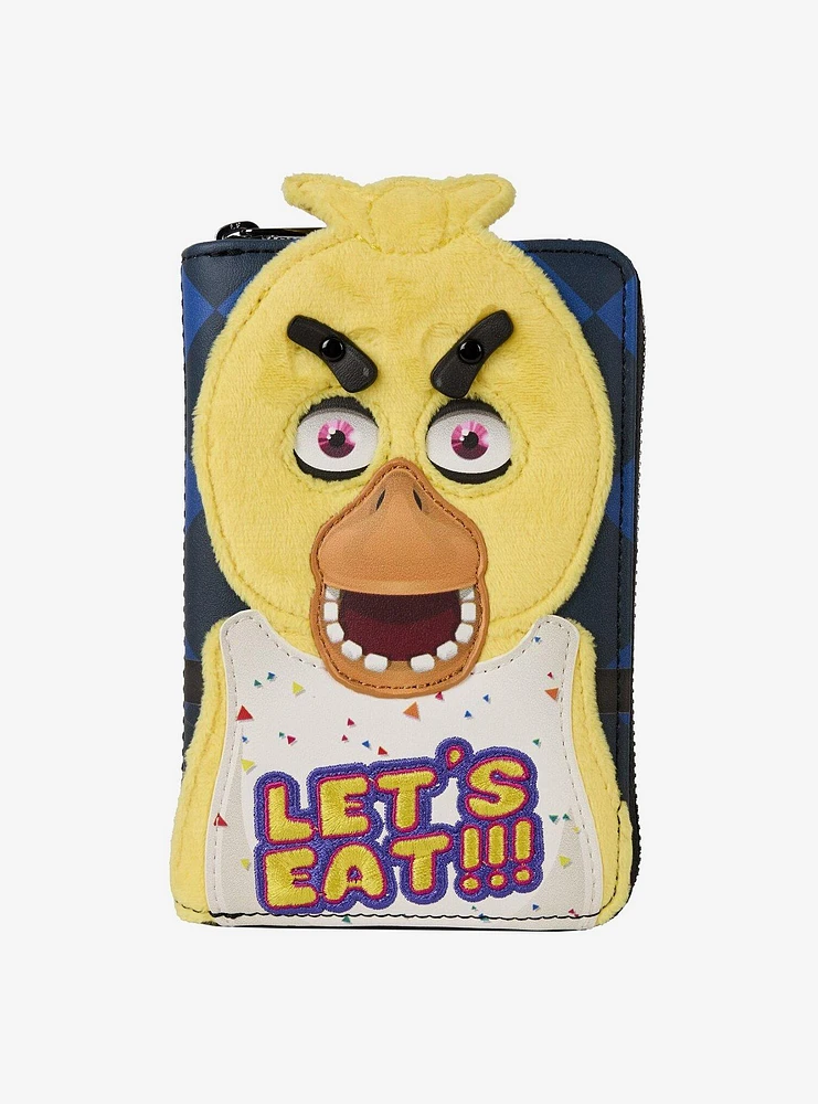 Loungefly Five Nights at Freddy's Chica Plush Small Zip Wallet