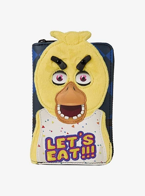 Loungefly Five Nights at Freddy's Chica Plush Small Zip Wallet