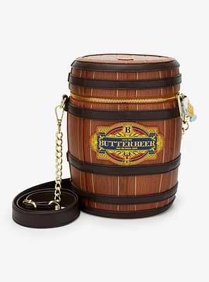 Loungefly Harry Potter Butterbeer Barrel Scented Figural Crossbody Bag