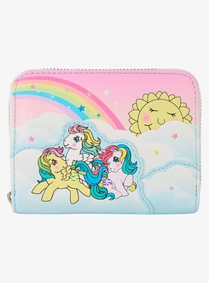 Loungefly My Little Pony Rainbow Clouds Small Zip Wallet