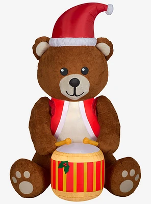 Drummer Boy Teddy Bear Animated Airblown