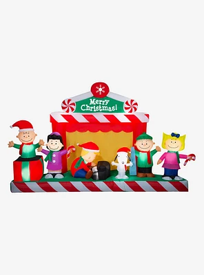 Peanuts Gang Christmas Stage Scene Giant Airblown