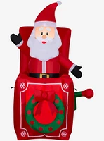 Santa in Pop-Up Box Animated Airblown