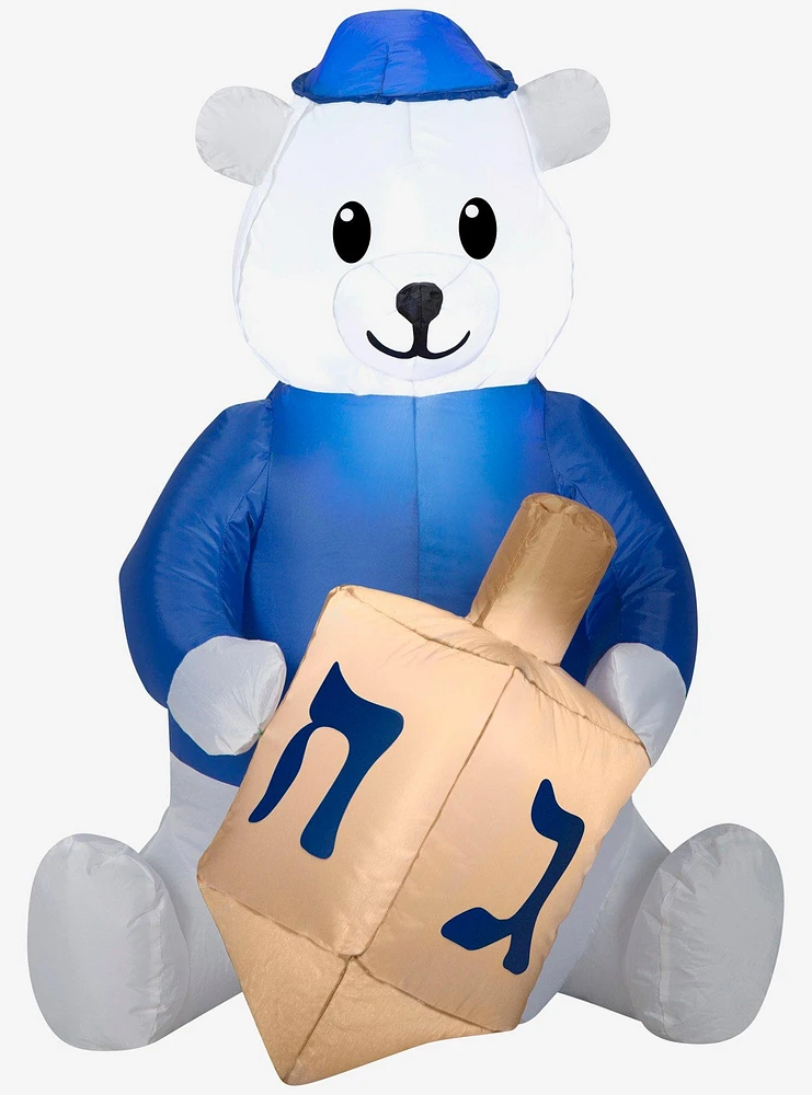 Outdoor Hanukkah Dreidel Bear Airblown