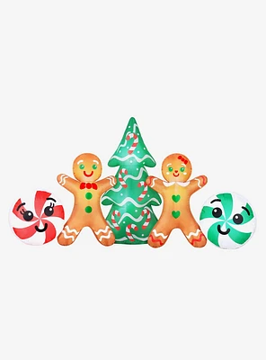 Gingerbread Couple Scene Airflowz Inflatable