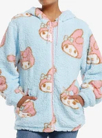 My Melody Blue Sherpa Girls Hoodie