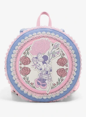 Loungefly Disney Minnie Mouse Floral Lace Mini Backpack
