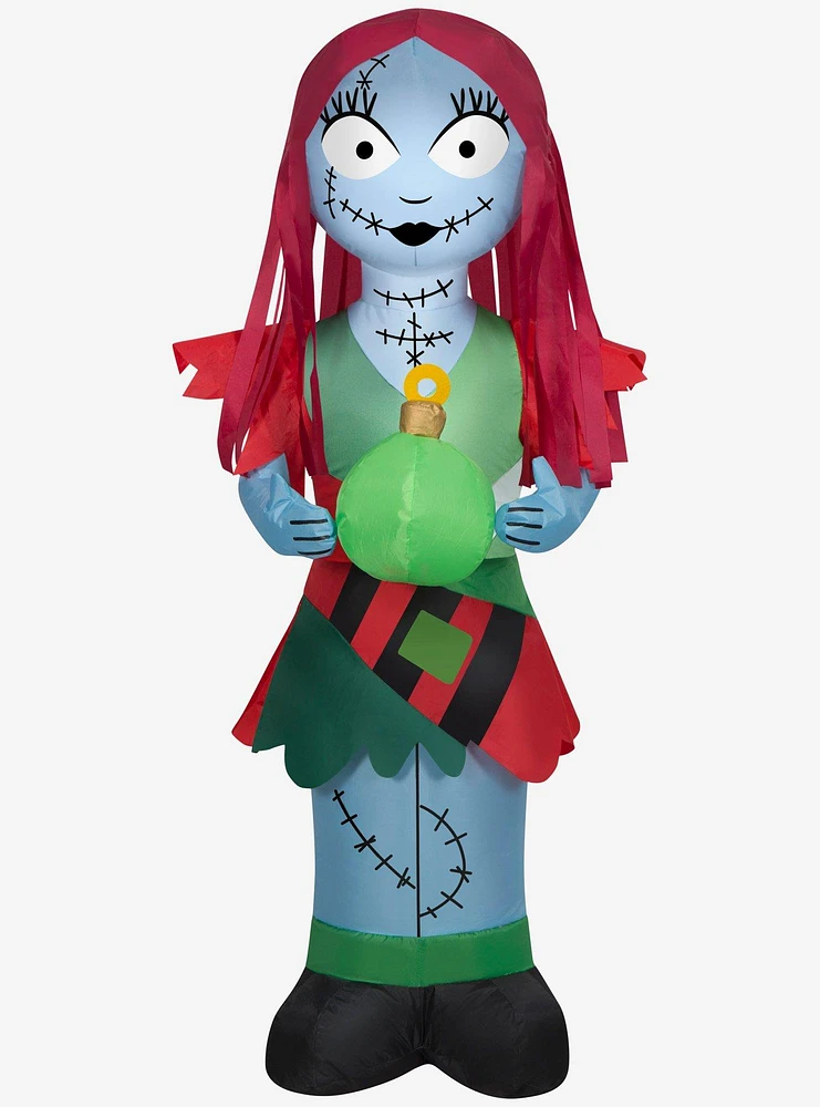 Disney Nightmare Before Christmas Sally in Holiday Outfit Airblown