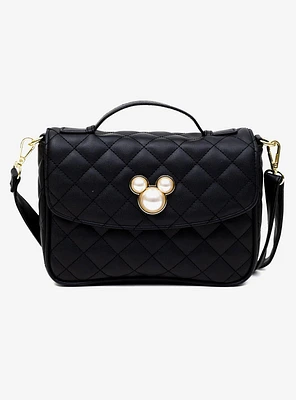 Disney Mickey Mouse Ears with Faux Pearls Crossbody Bag