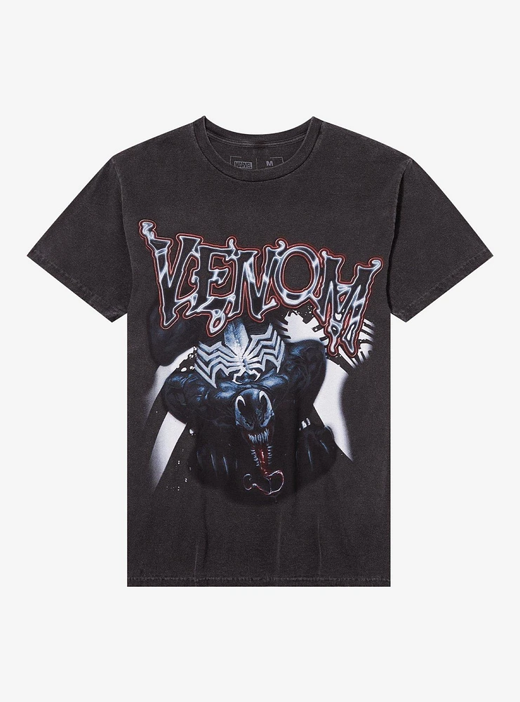 Marvel Venom Grey Wash Two-Sided T-Shirt