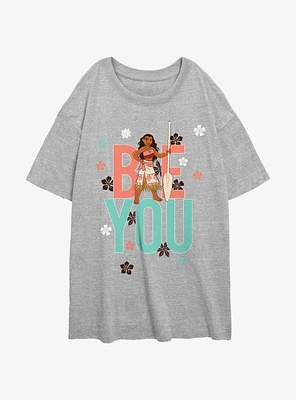 Disney Moana Be You Girls Oversized T-Shirt