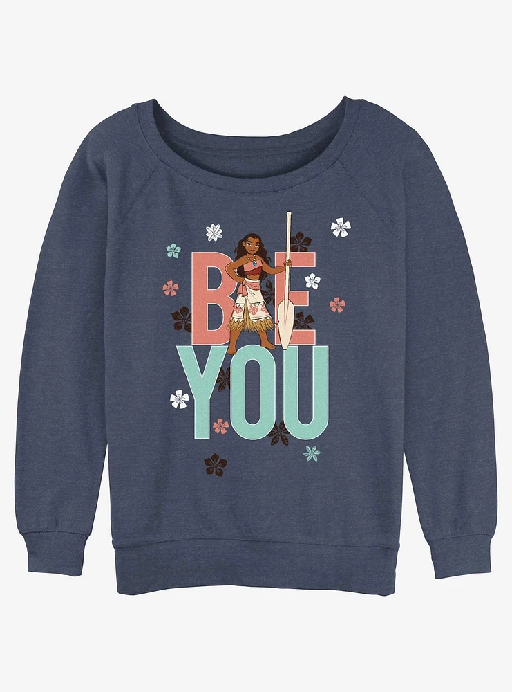 Disney Moana Be You Girls Slouchy Sweatshirt