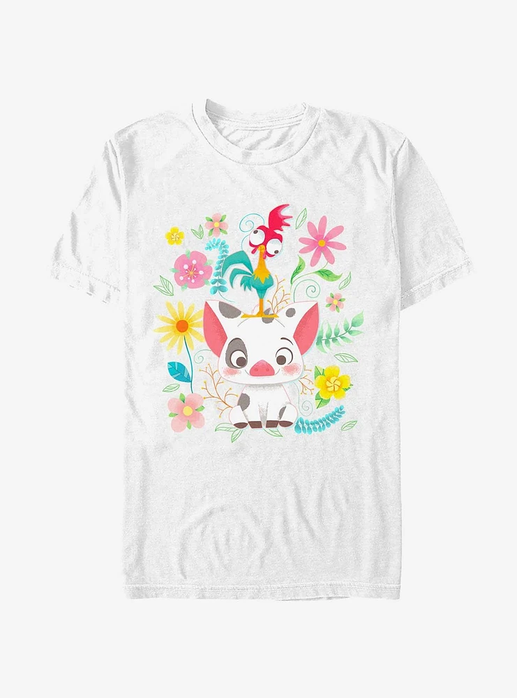 Disney Moana Floral Scatter T-Shirt