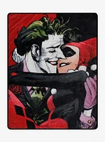 DC Comics Joker & Harley Quinn Throw Blanket