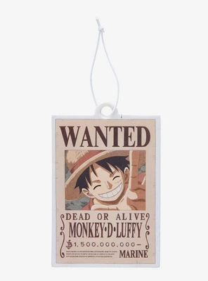 One Piece Monkey D. Luffy Wanted Poster Coconut Scented Air Freshener - BoxLunch Exclusive