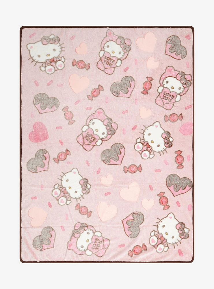 Sanrio Hello Kitty Candy Bear Fleece Throw