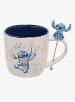 Disney Lilo & Stitch Doodle Icons Mug with Figural Stirrer